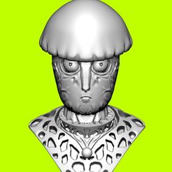 014.jpg Archivo STL "Psycho Helmet" BUST (Mob Psycho 100 Fanart)・Plan de impresora 3D para descargar