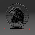 8.png Eagle Watching Its Prey - Suspended 3D - No Support - Thread Art STL