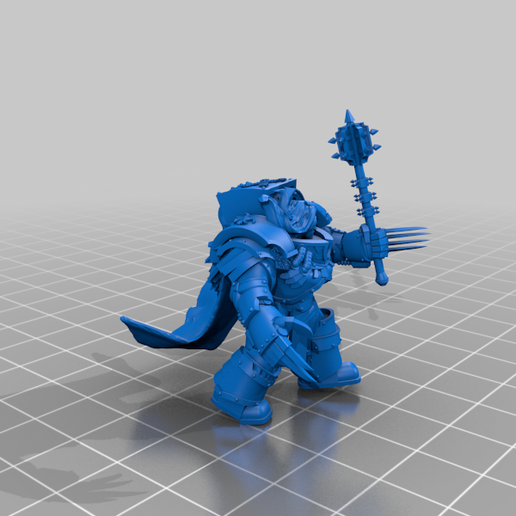 Munio, chapter master of the Forgotten Armada 3D model