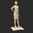 Pose43ScyllaConductingBusiness.jpg Archivo STL gratis Cyberpunk Women x6・Plan para descargar y imprimir en 3D