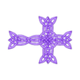 Overlapping_Square_Cross_with_Ring_FINAL_10102020.stl STL-Datei Intertwined Cross kostenlos・3D-druckbares Design zum herunterladen