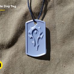 Se Se cana a fs Sey i ee a at | i Hate i ue < rites ee ne i a3 ity SATA a a fs SER ‘ a He a ae y Free STL file Horda dog tag・3D printer design to download