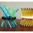 fe7d8da228fbb75bd6af5a06240c5d1e_preview_featured.jpg Math Teachers' Pencil/Straw Holder/ Stand, Hyperboloid, Ruled Surface