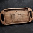 Canada-Wavy-Flag-Tray-With-Handles-©.jpg Canada Flag Trays Pack - CNC Files for Wood (svg, dxf, eps, ai, pdf)