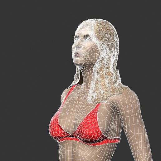 11.jpg file Beautiful Woman -Rigged 3d character・3D print design to download, igorkol1994