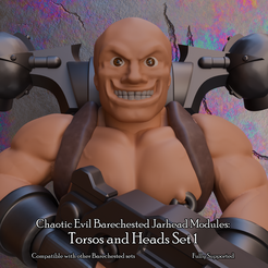 front-page-chests-and-heads.png Chaotic Evil Barechested Jarhead Modules: Torsos and Heads Set 1