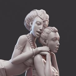 fin03.jpg Файл 3D Ученица жрицы・Шаблон для 3D-печати для загрузки