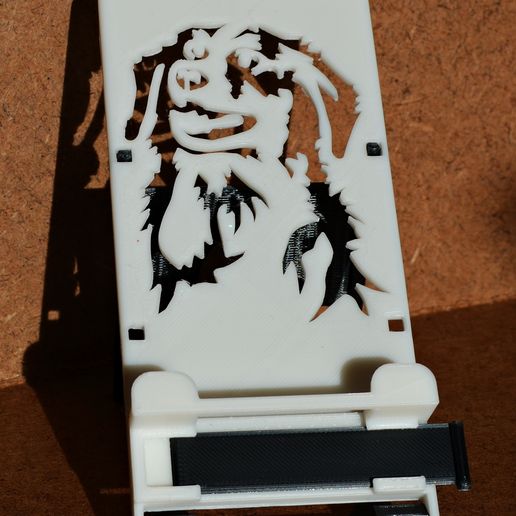 FOLDABLE SUPPORT FOR MOBILE PHONE AND SMALL digital TABLET - pattern : Dog .....    Foldable support for mobile phone and small digital tablet - pattern : "Dog