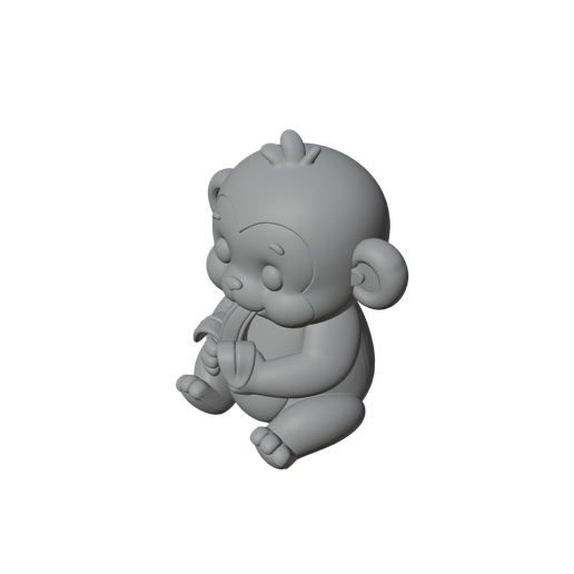 Cute-Monkey-Eating-Banana---STL-and-GLB-File-for-3D-Printing---Cartoon-Monkey-Fig-5.png Macaco giro a comer banana - Ficheiro STL e GLB para impressão 3D - Estatueta de macaco dos desenhos animados com banana