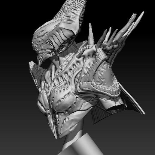 013.jpg オムニグル ハイブウィザード胸像 3Dプリントモデル