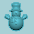 02.png Christmas Snowman - Molding Arrangement EVA Foam Craft