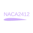NACA2412.stl NACA 4 digit Generator Openscad