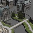 Gothic_city_building_scene_3.jpg Gothic city building scene 3D model