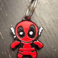 IMG_9317.jpg STL file Deadpool Keychain・Model to download and 3D print
