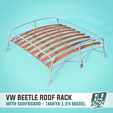 1.jpg Roof rack & surfboard for Volkswagen Beetle by Tamiya 1:24 scale model