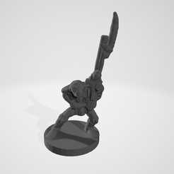 chaos-3d.png Free STL file 6mm Epic Retro Android・3D print design to download