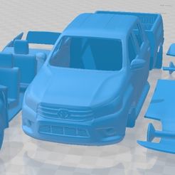 Toyota-Hilux-Double-Cab-Revo-2018-Partes-1.jpg 3D file Toyota Hilux Double Cab Revo 2018 Printable Car・3D printing model to download