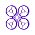 Tiny whoop v2 130mm 1707.stl Fichier STL gratuit Whoop Drone Cross 4S Vol de nuit Acro・Modèle imprimable en 3D à télécharger