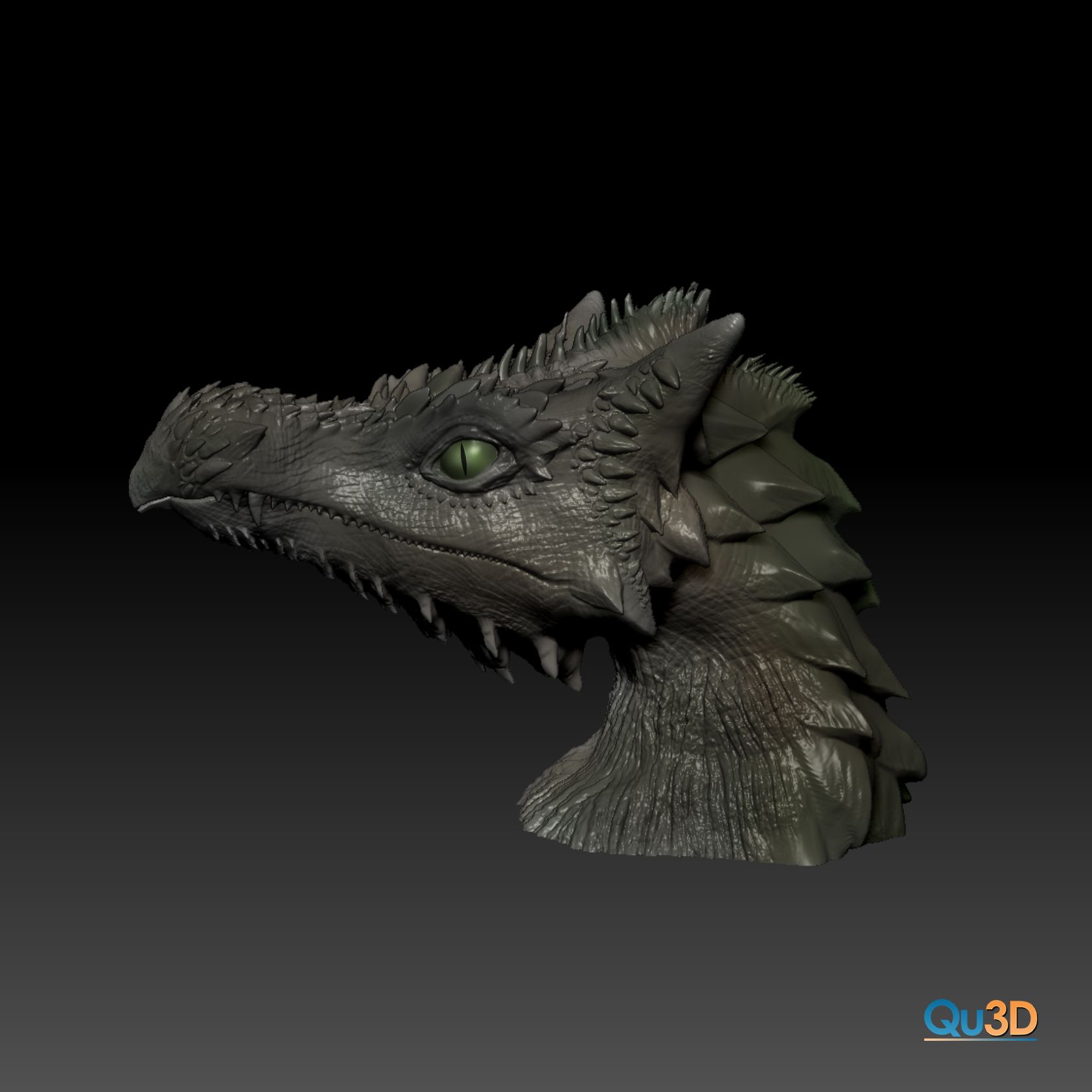 STL file Dragon bust - Ladynie- HIGH-POLYGON・3D print design to ...