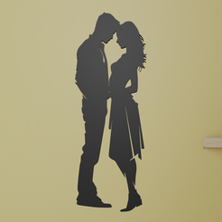 Barbie-and-Ken-2.png STL file Barvie and Ken Wall Art・3D printer design to download