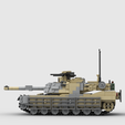 M1A2-Abrams_2.png Brick Style m1a2 abrams Tank