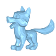 model.png Wolf low poly
