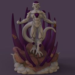 untitled.26.jpg STL file Dragon ball Z Freezer Frieza・3D printing template to download