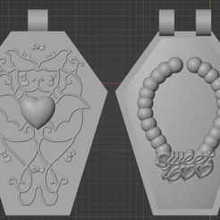 image-7.png STL file Sweet 1600 Necklace and Case - Clawd Wolf - Monster High・3D printing model to download