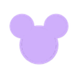 Mickey - No Hole.stl MICKEY HEAD - LED LAMP