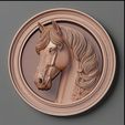 014qc.jpg Horse head relief model for cnc router and 3D printing