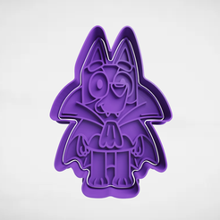 push-diseño.png Archivo 3D Socks Heeler Vampiro Bluey Cartoon・Modelo imprimible en 3D para descargar