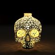 10007.jpg Lampshade in the shape of a skull