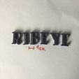IMG_9364.jpg RIBEYE uppercase 3D letters STL file
