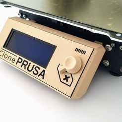 IMG_20200412_173729.jpg Clone Prusa Mk3 LCD cover, knob and supports