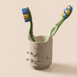 HOLDER FOR TOOHBRUSH AND TOOTHPASTE FOR KIDS v4itineranco.jpg Monster Toothbrush Holder para Niños
