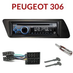 306-1din-00.jpeg Radio trim panel for Peugeot 306 1 DIN