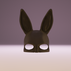 bunny-mask-stl-high-light.png STL file Bunny mask , máscara conejo・3D printing idea to download