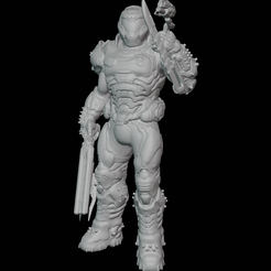 doom-slayer.png STL file Doom Slayer / Doomguy Figure・3D printer design to download
