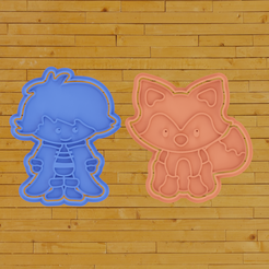 2.png STL-Datei COOKIE CUTTER kleiner Prinz und der Fuchs・3D-Druck-Idee zum Herunterladen