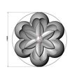 Lotus-leaf-Florentine-rosette-05.jpg Lotus leaves Florentine rosette onlay relief 3D print model