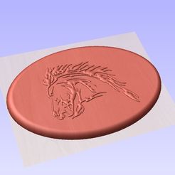 horse plaque.jpg Download STL file horse plaque • 3D printable template, marctull297