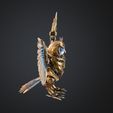 dfgd555.jpg Steampunk Mechanical Owl  Clockwork Cybernetic Bird  3D
