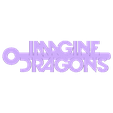 Imagine_Dragons_Logo_Keychain_MCKO.stl Archivo STL gratis Imagina el llavero con el logo de los dragones・Objeto de impresión 3D para descargar, mcko