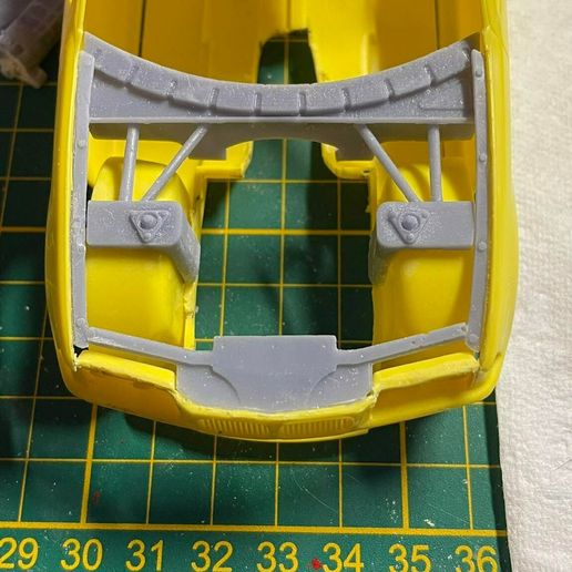 BMW E36 Engine bay detail up 3D model