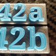 HouseNumber_42ab_01.jpeg Placas de matrícula para casas de pássaros 42a/b