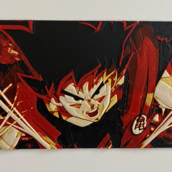 DBZ1.png Son Goku -DBZ Wall Art - Filament Painting