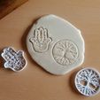 fatimarbol.jpg Hamsa hand, tree of life - Kabbalah Fatima - Cookie cutter