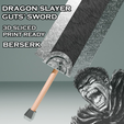 0.1.png Dragon Slayer -- Guts Sword -- Berserk -- 3D Print Ready -- All Details Engraved