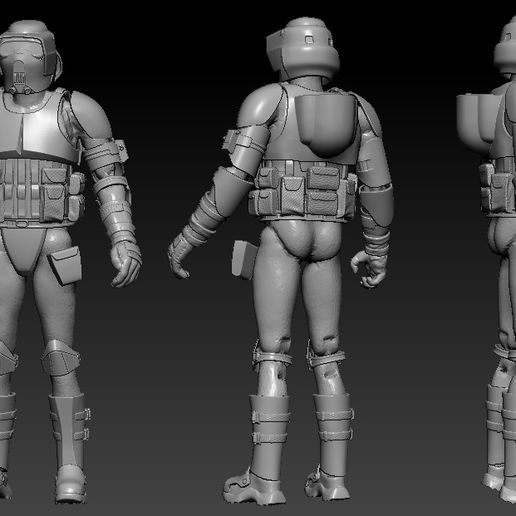 Kashyyyk Trooper AKA 41st Scout One6 Scale Custom