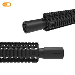 muzzle 3.jpg STL file Airsoft - Muzzle Break 3・3D printing template to download